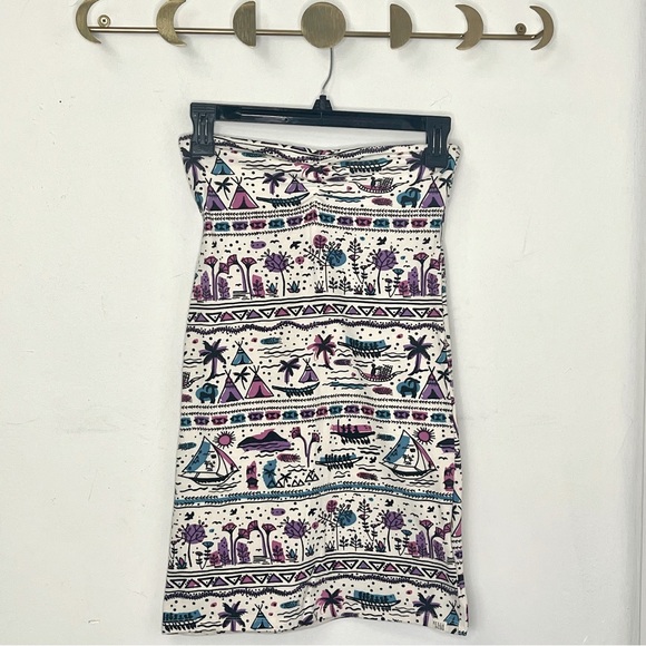 Billabong tribal style strapless tube top/ mini dress - Small - Picture 2 of 6